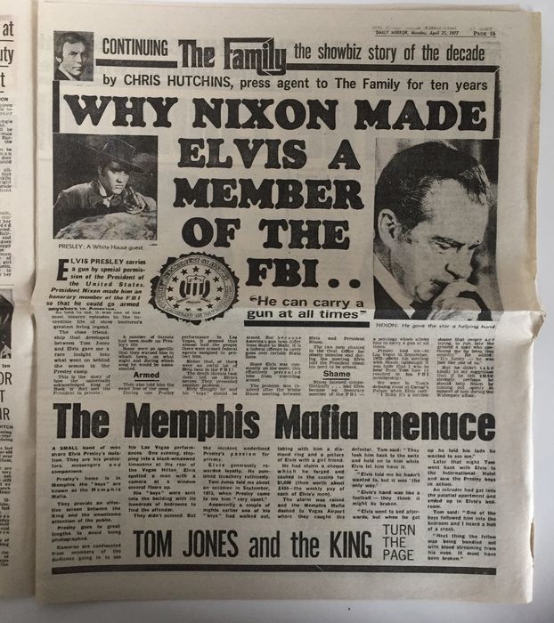"Miért tette Nixon Elvist az FBI tagjává... - A memphisi maffia fenyegetése"